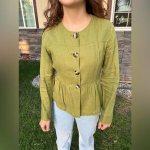 Charter Club Linen Coat (Small)